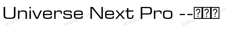 Universe Next Pro -字体转换